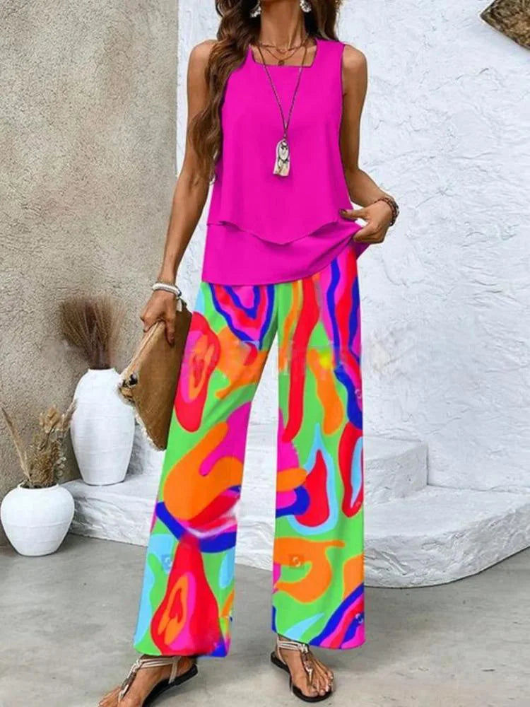 Loungewear Club™ | Ensemble à imprimé tropical