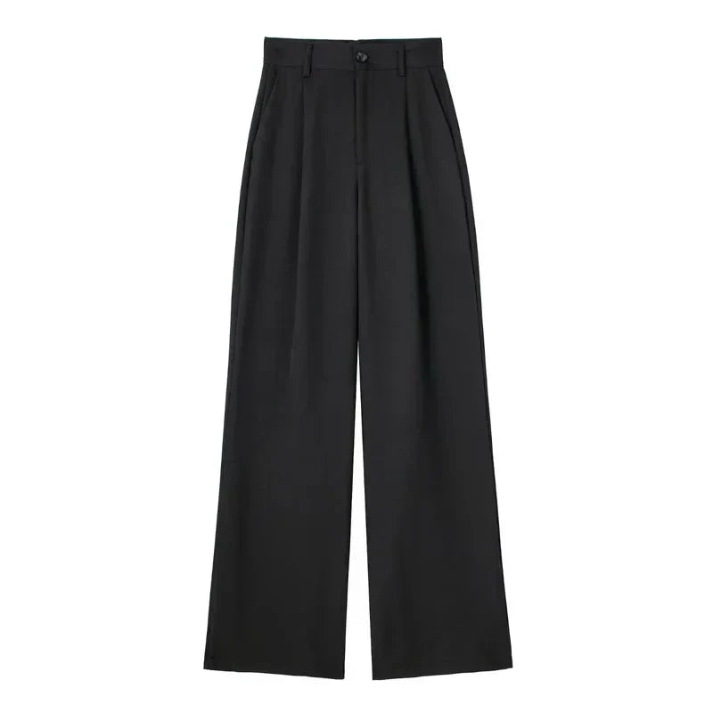 Loungewear Club™| Pantalon Large Écru Élégant