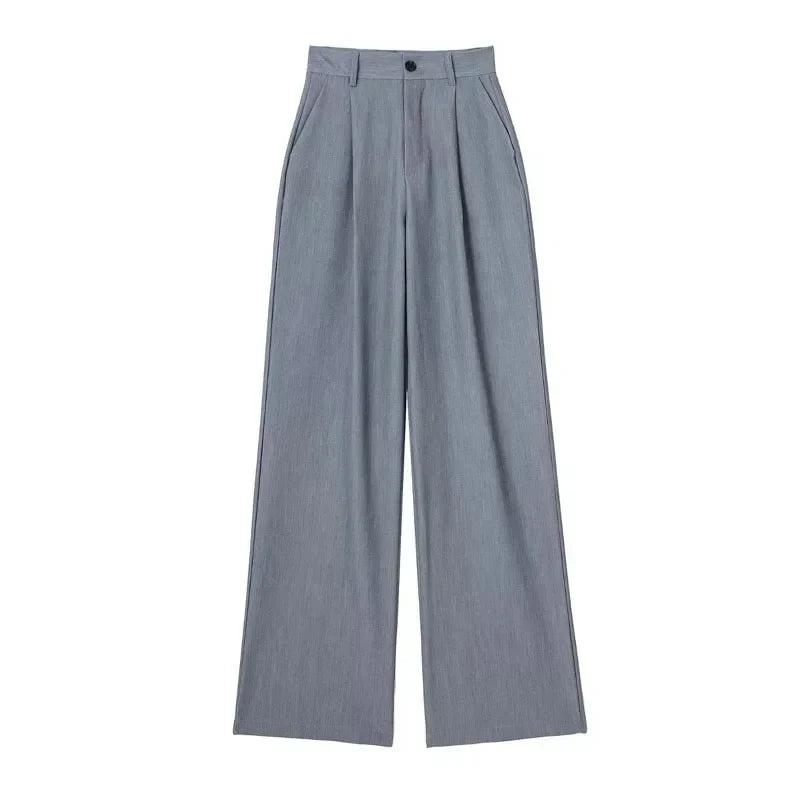 Loungewear Club™| Pantalon Large Écru Élégant