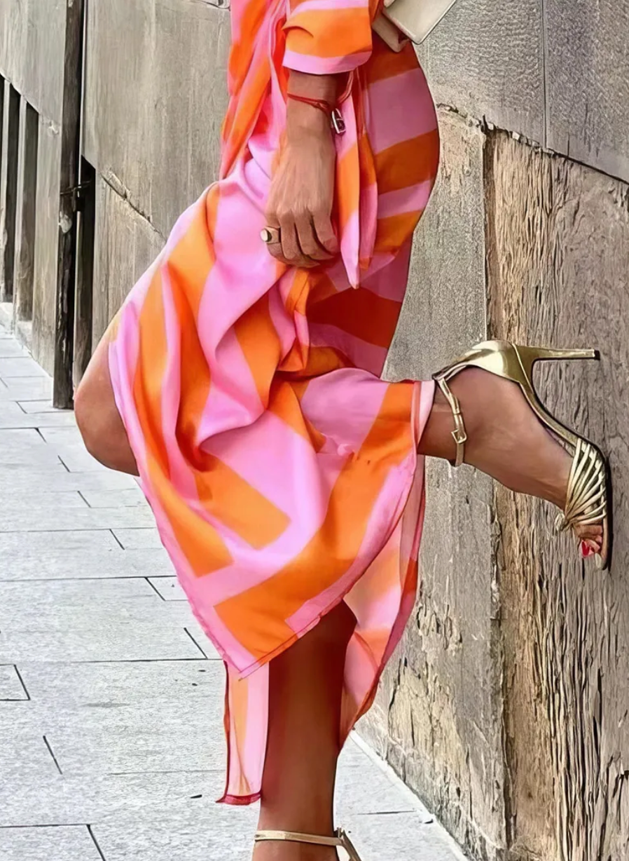Solana™ - Robe Portefeuille Imprimée