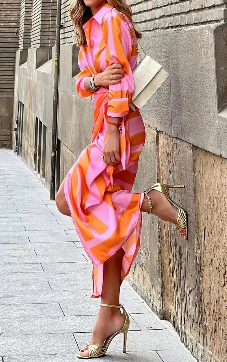 Solana™ - Robe Portefeuille Imprimée