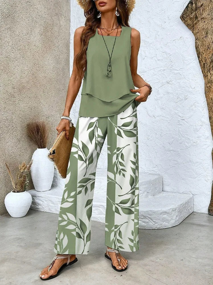 Loungewear Club™ | Ensemble à imprimé tropical