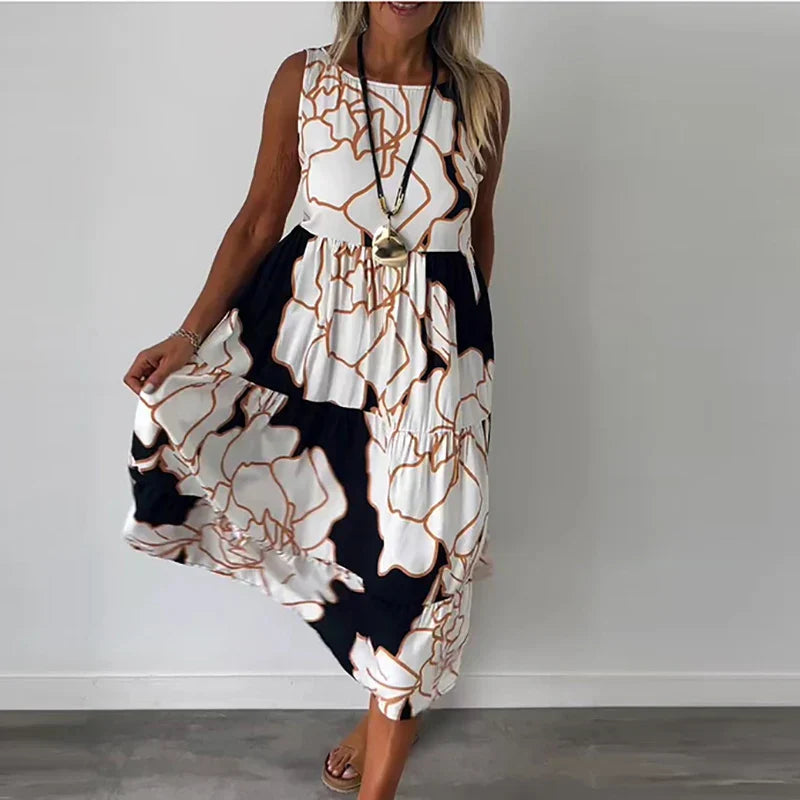 CAITLYN™ - Robe Maxi Sans Manches