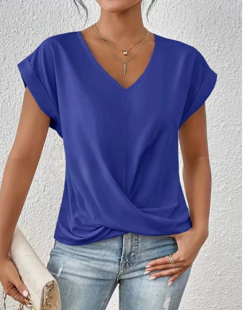 Loungewear Club™️ | T-shirt Col Cœur Décontracté