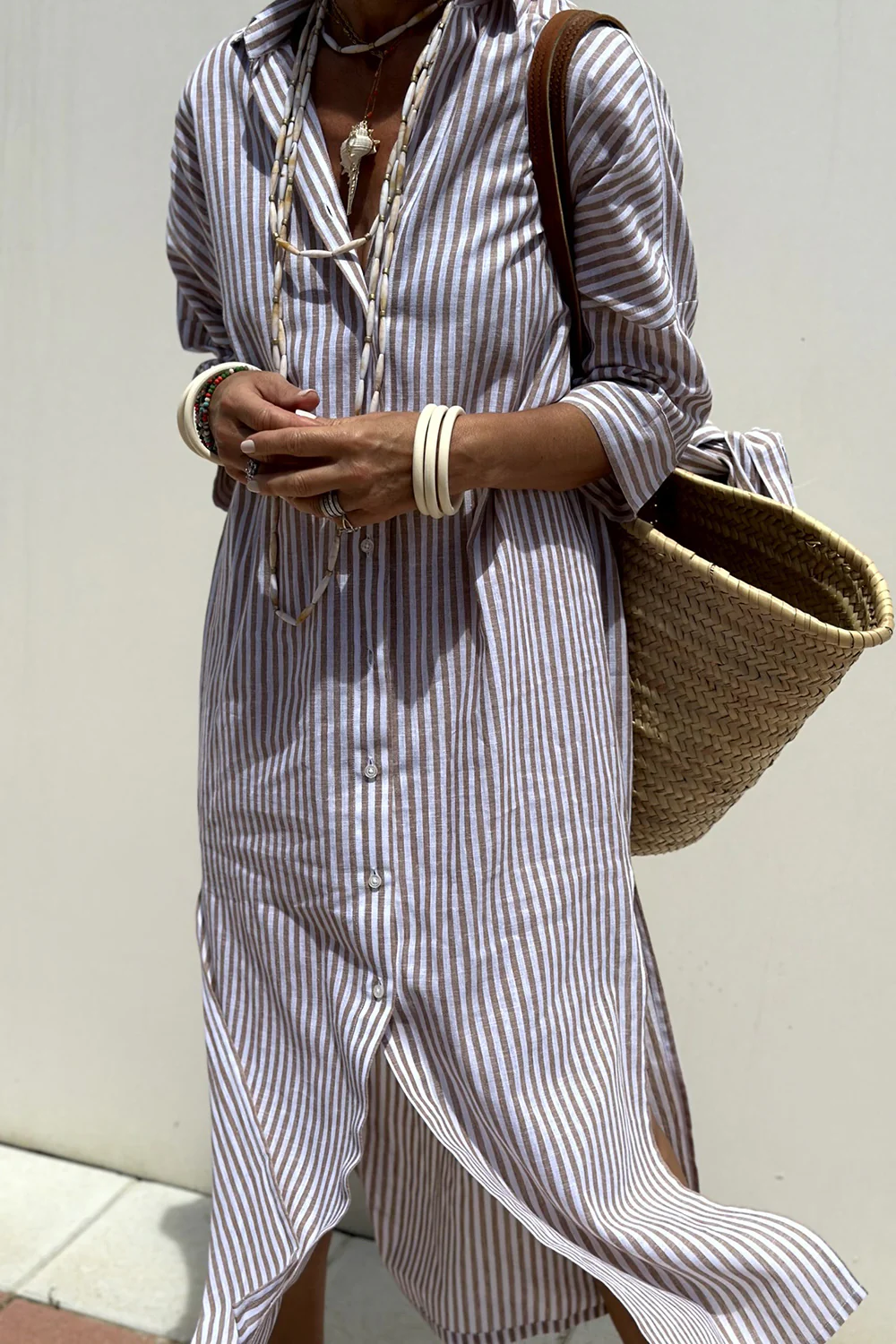NIYARA | Robe rayée de saison