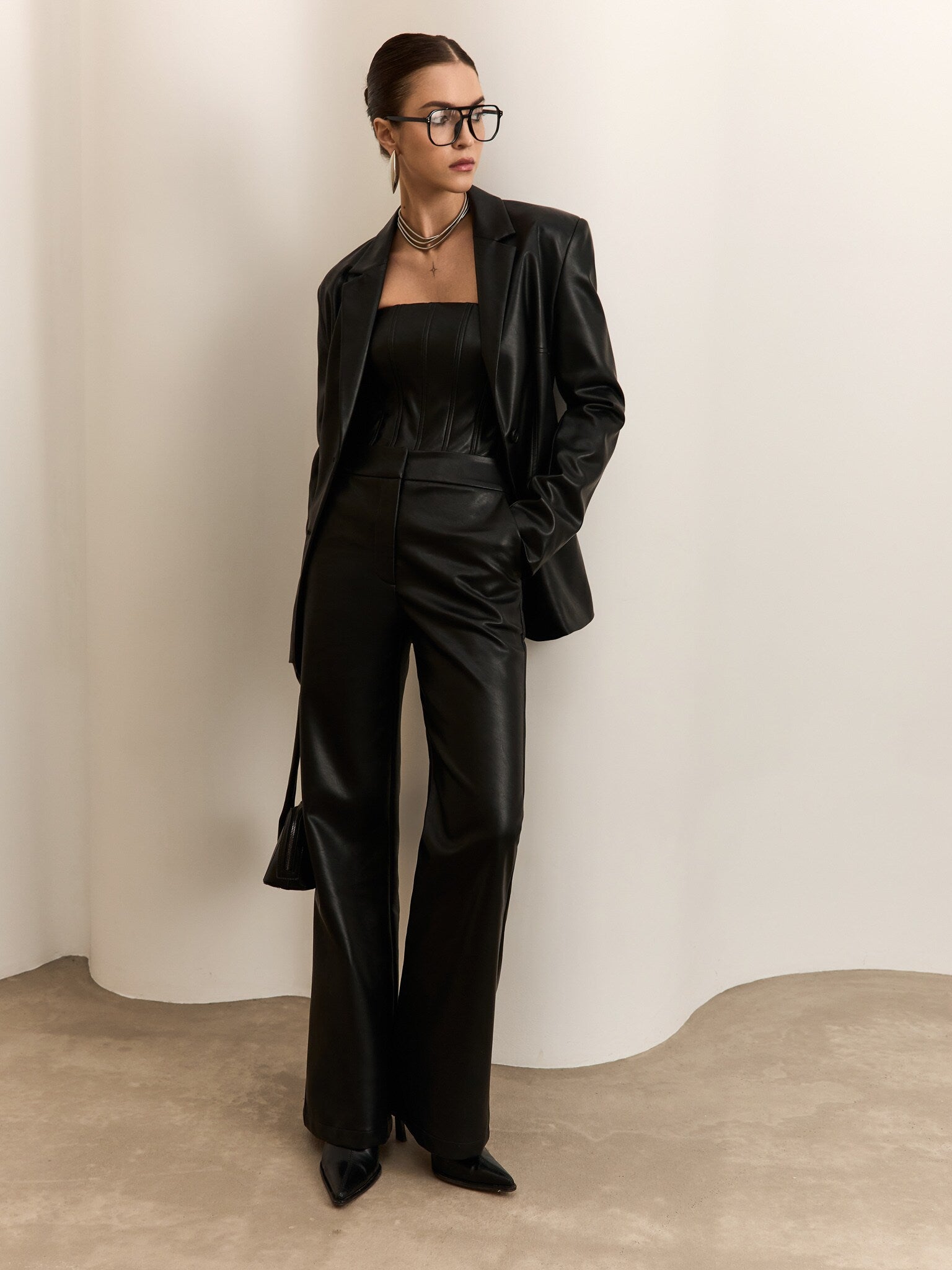 Loungewear Club™️ | Pantalon de cuir droit