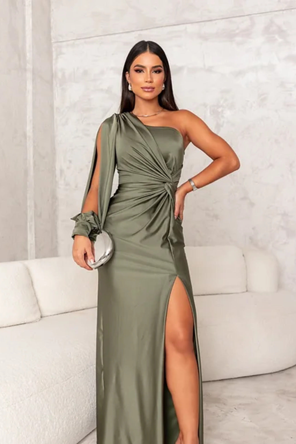 Alison - Robe Maxi Élégante à Fente