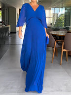 Loungewear Club™ | Robe Plissée Heure Dorée