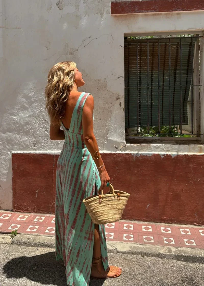 Isaure | Robe imprimée tie-dye
