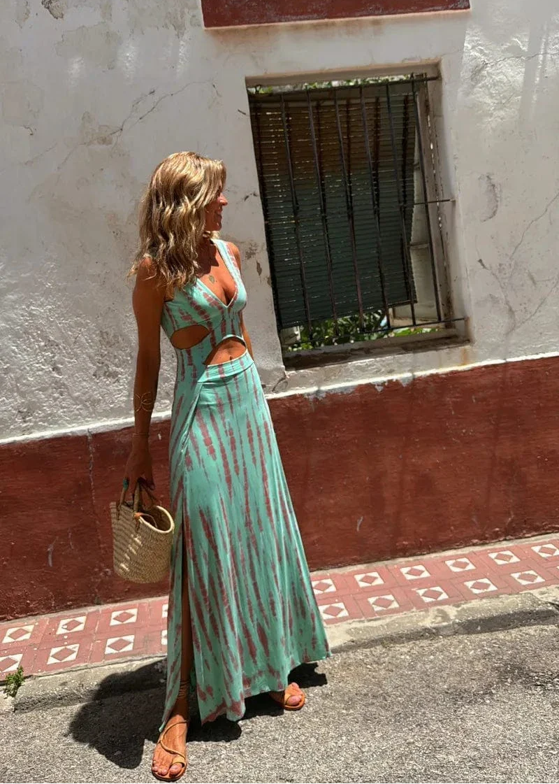 Isaure | Robe imprimée tie-dye