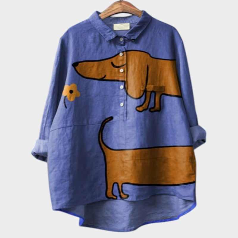 Palmira | Chemise Oversize avec Design Canin