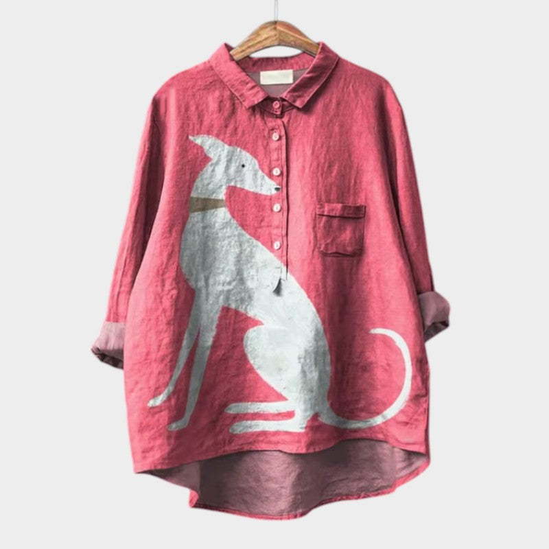 Palmira | Chemise Oversize avec Design Canin