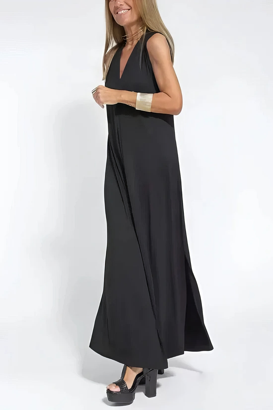 Elise | Robe Longue Élégante avec Cardigan Offert