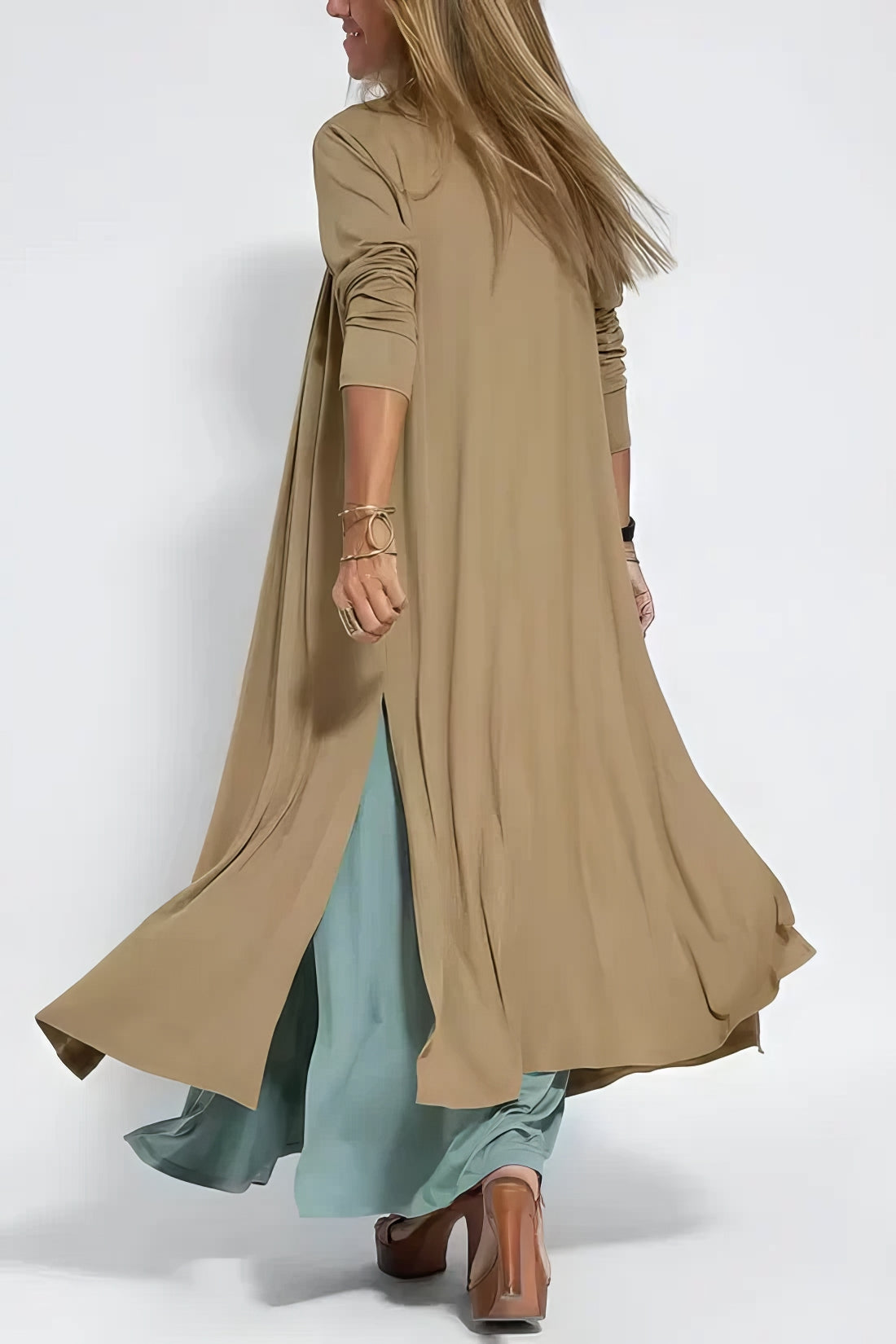 Elise | Robe Longue Élégante avec Cardigan Offert