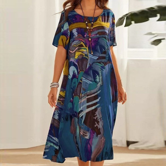 Abigail™ - Robe Imprimée Confortable