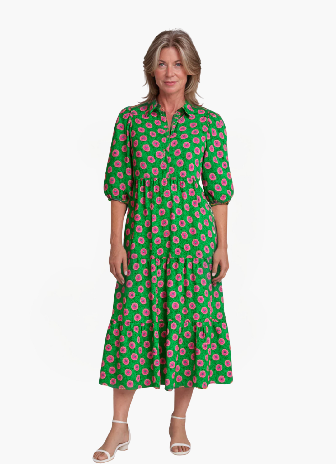 Loungewear Club™ | Robe fluide avec imprimé de roses