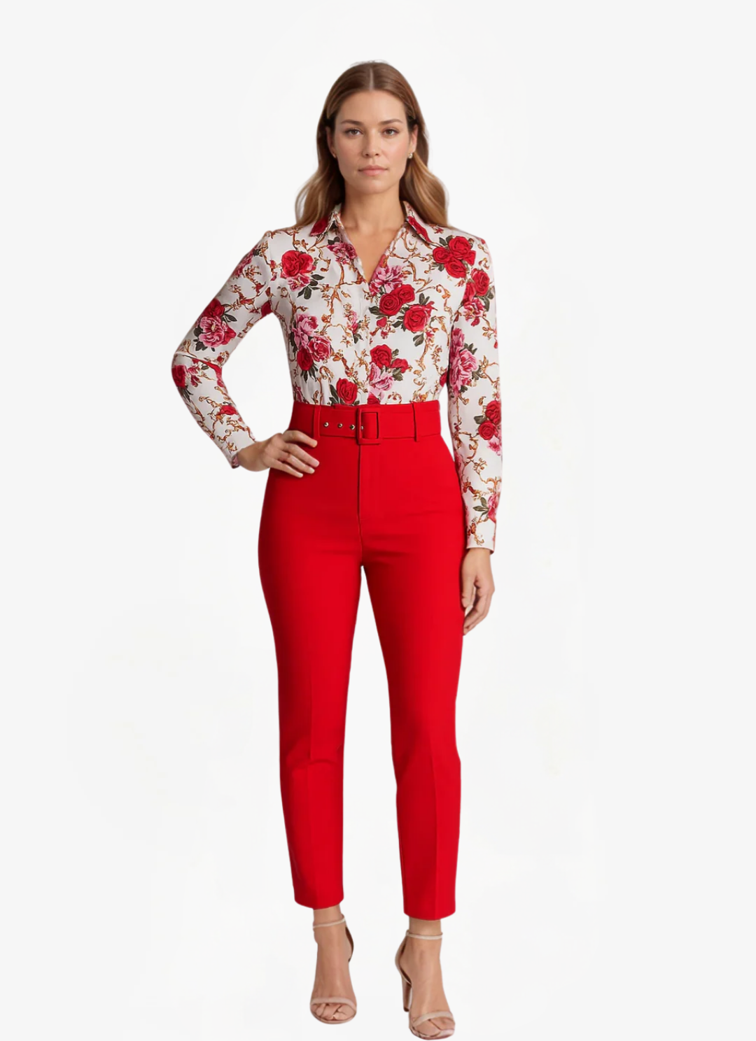 Loungewear Club™ | Blouse Imprimée & Pantalon Taille Haute