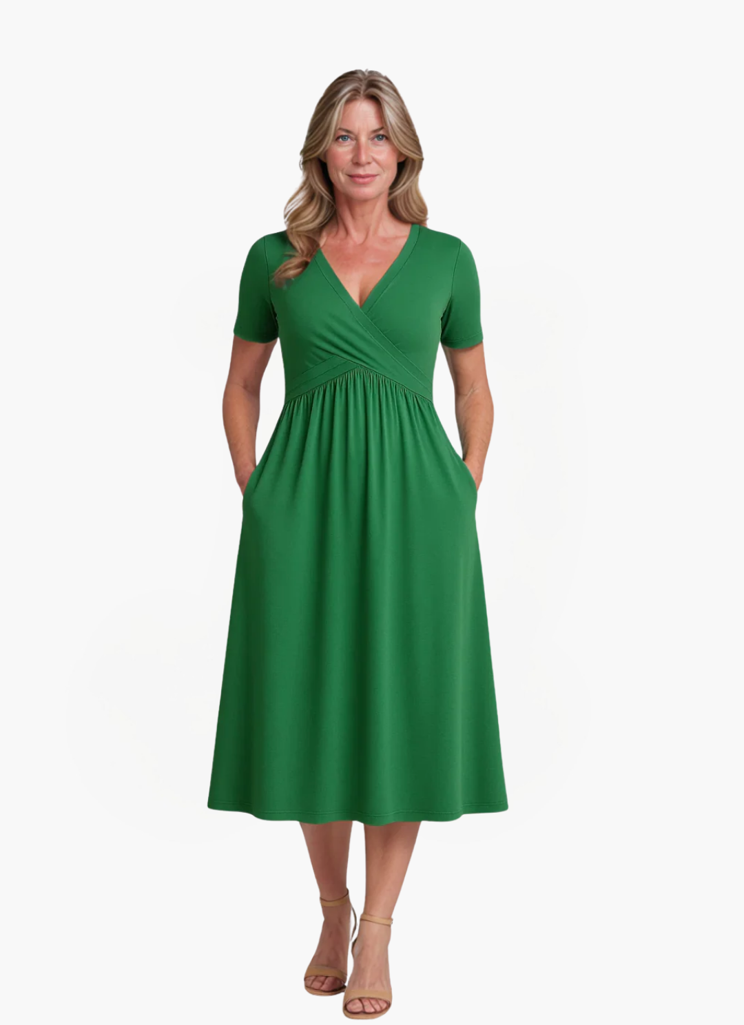 Loungewear Club™ | Robe midi à décolleté en V