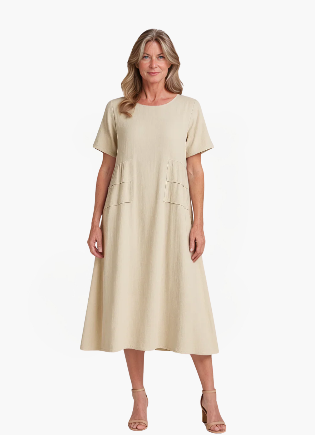 Loungewear Club™ | Robe midi décontractée avec poches