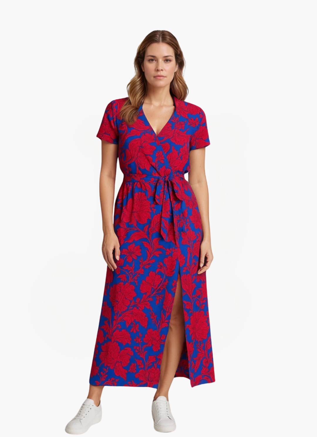 Loungewear Club™ | Robe portefeuille avec une touche estivale