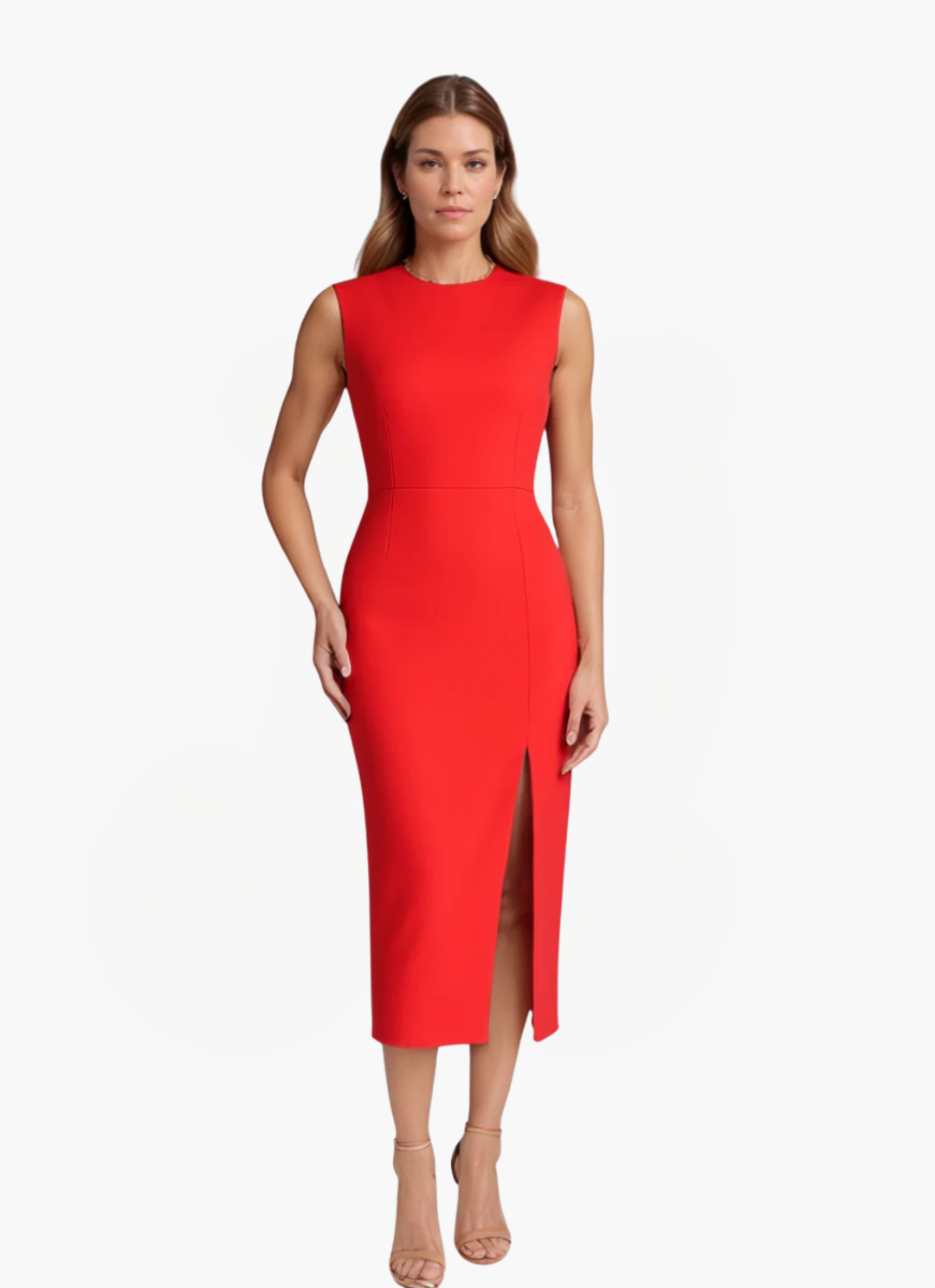 Loungewear Club™ | Robe Midi Sans Manches Élégante