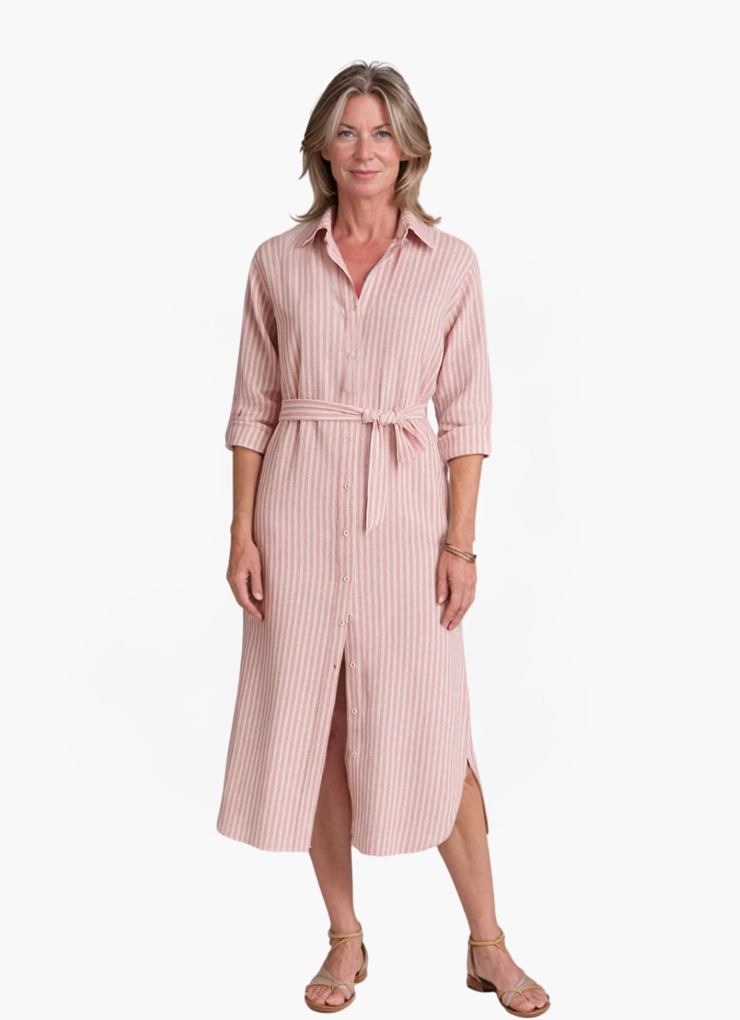 Loungewear Club™ | Robe chemise rayée