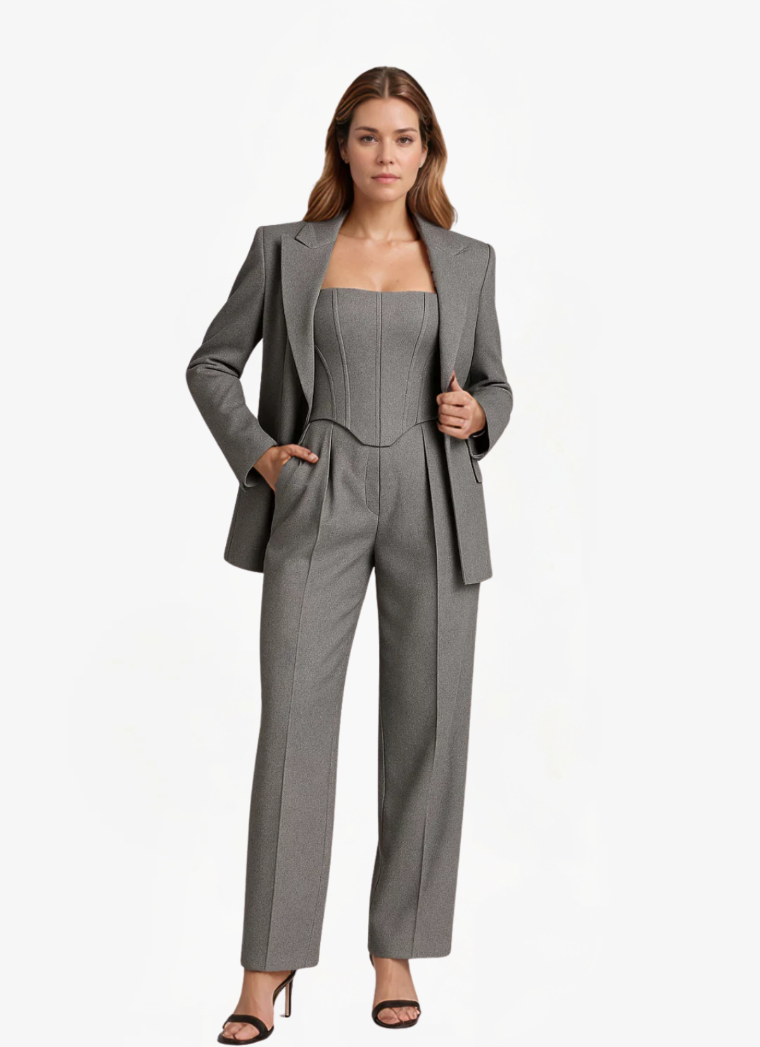 Loungewear Club™ | Ensemble avec blazer à double boutonnage