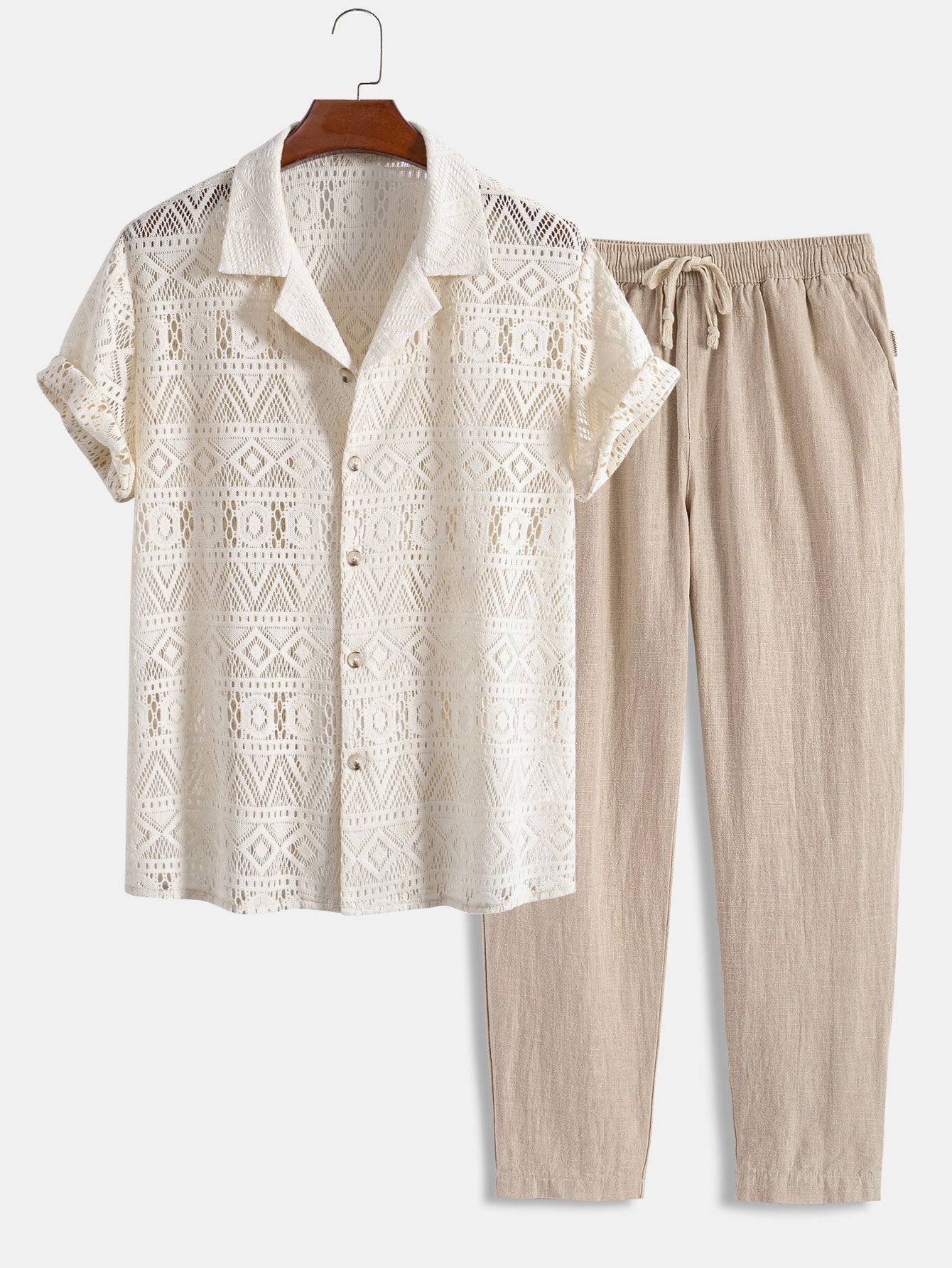 Loungewear Club™ | Ensemble en Lin à Manches Courtes
