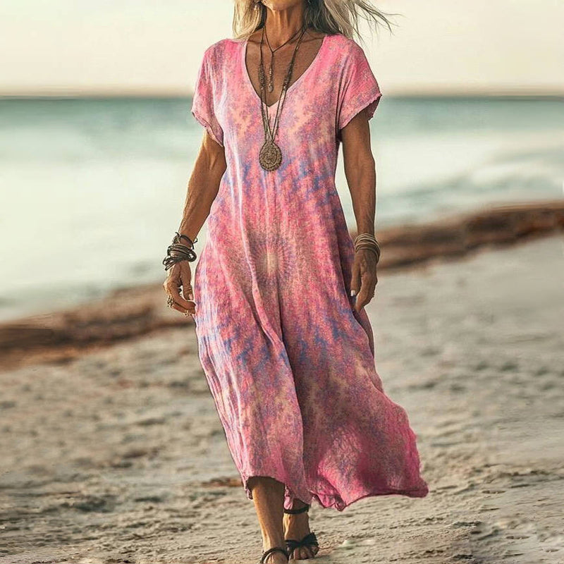Loungewear Club™ | Robe Maxi Batik Ample