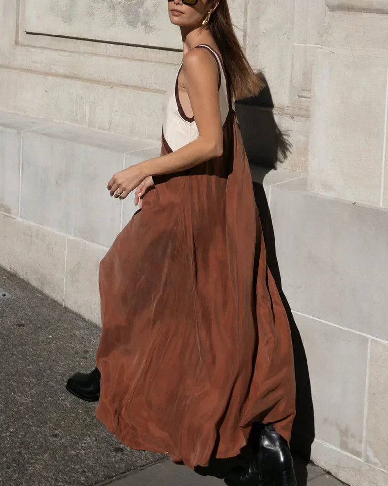 DONNA | Robe longue à col en V