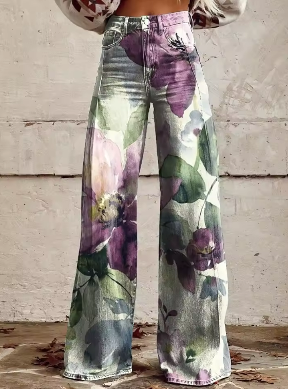 Alessia | Pantalon Vintage Boho Unique et Raffiné