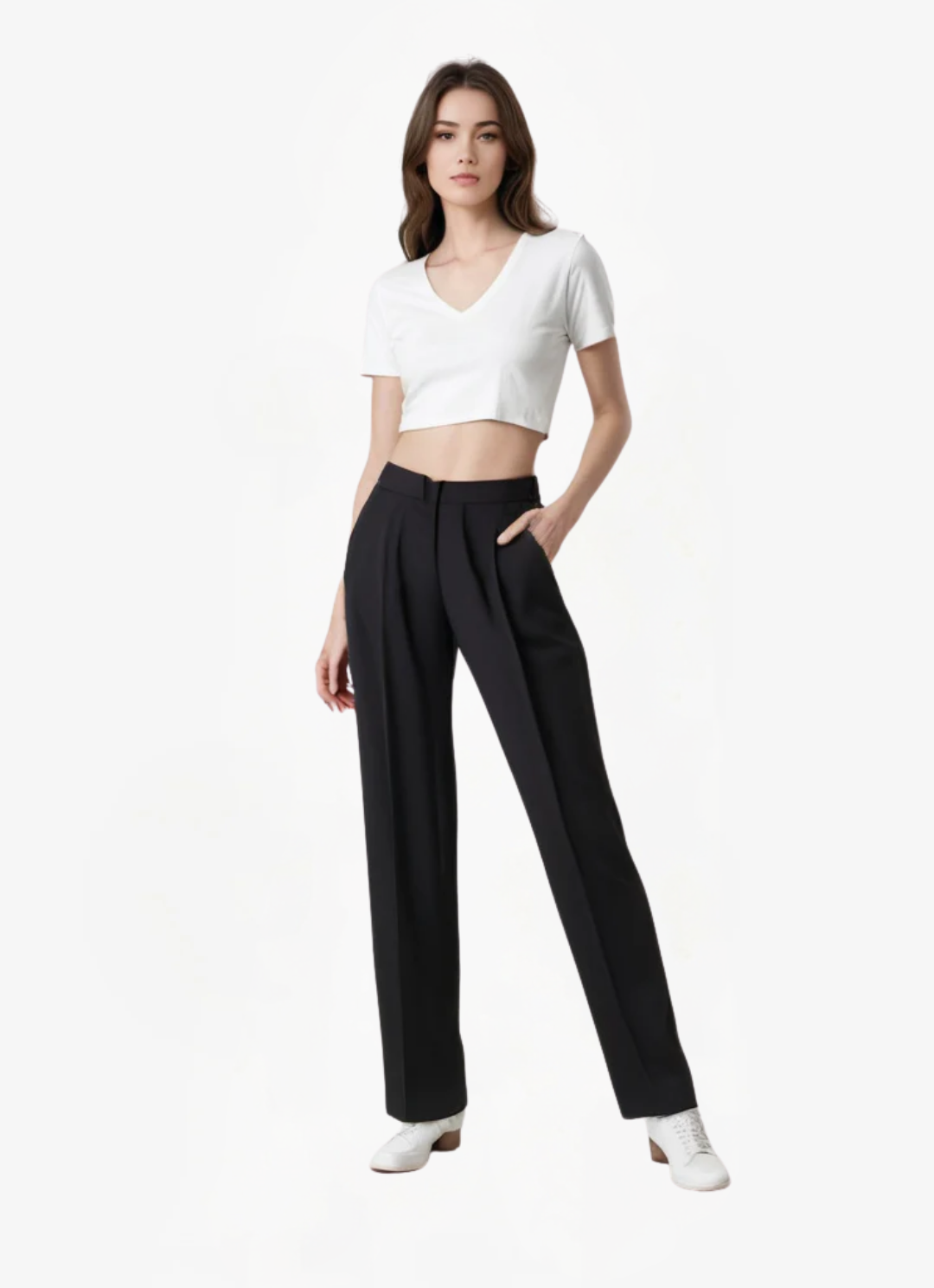 Loungewear Club™ | Pantalon Large Noir Intemporel