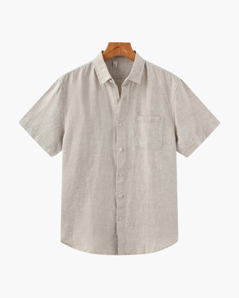 Loungewear Club™️ | Chemise en Lin (Manches Courtes)