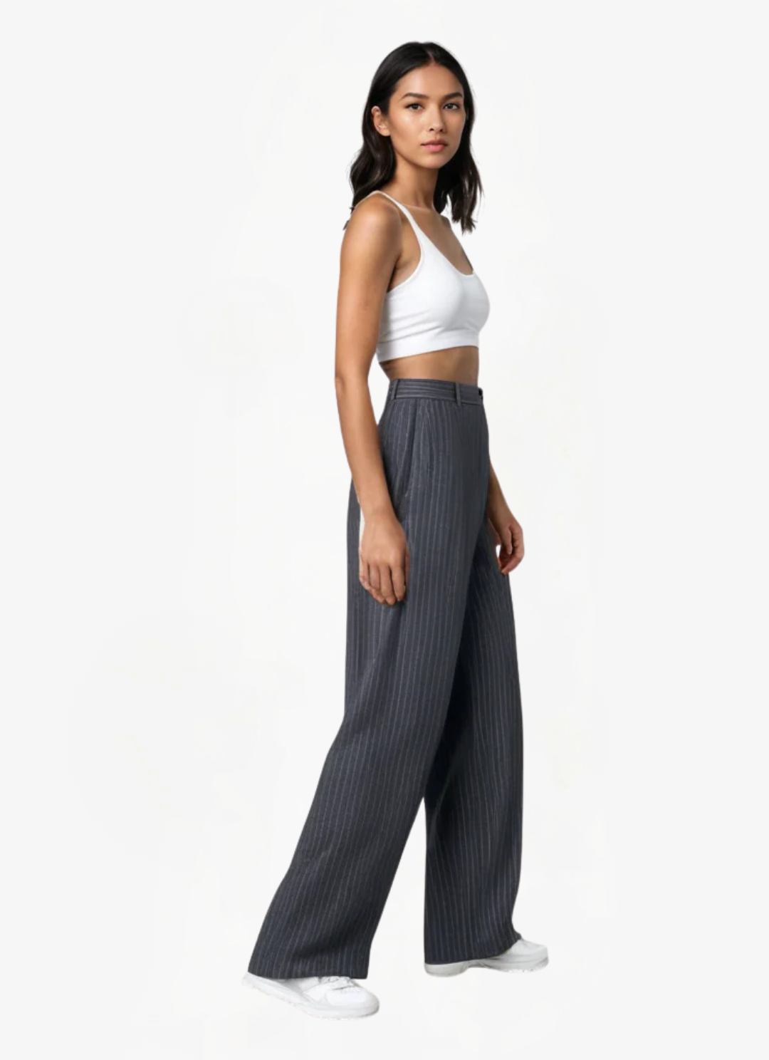 Loungewear Club™ | Pantalon Large à Rayures Élégantes