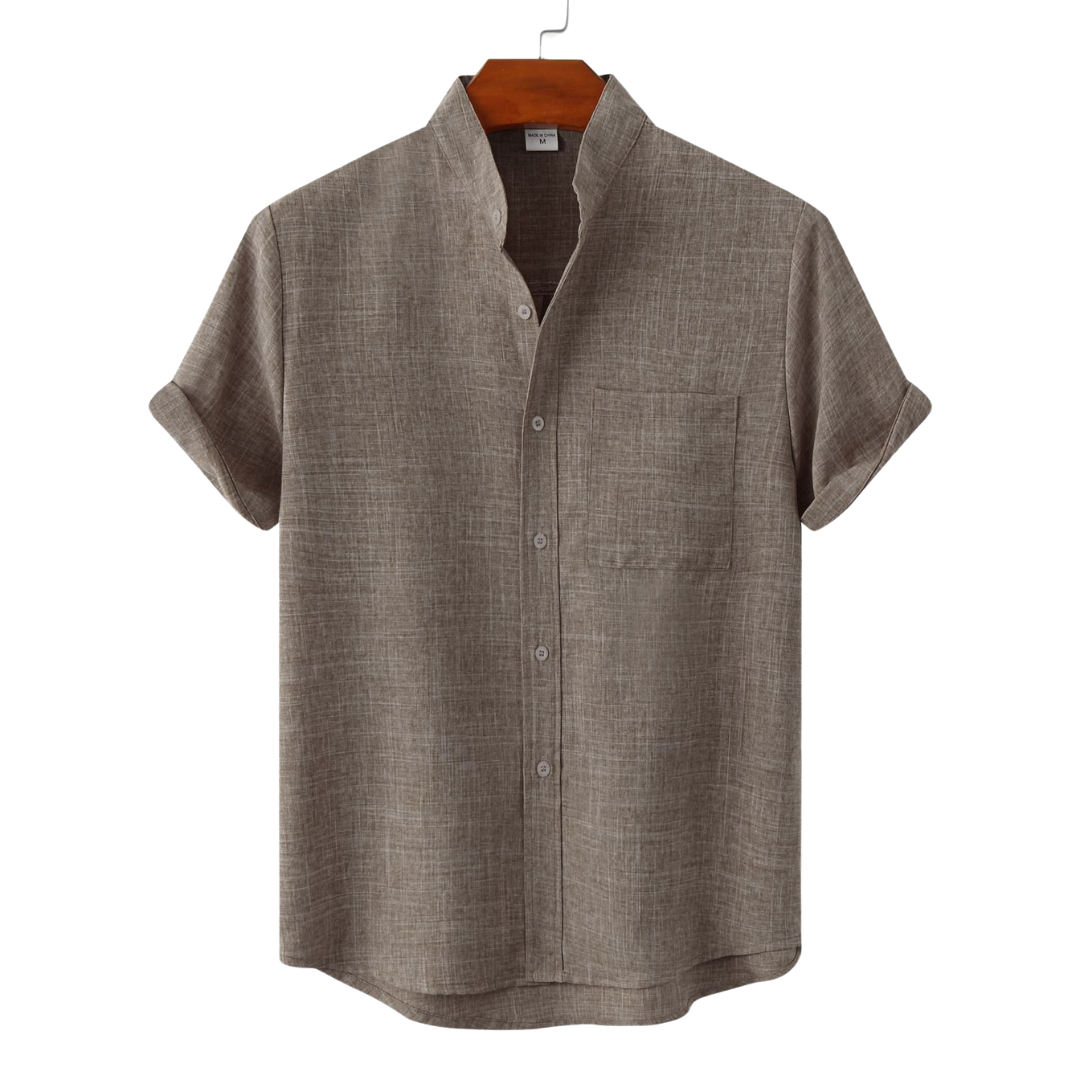 Loungewear Club™ | Chemise en coton unie avec boutons