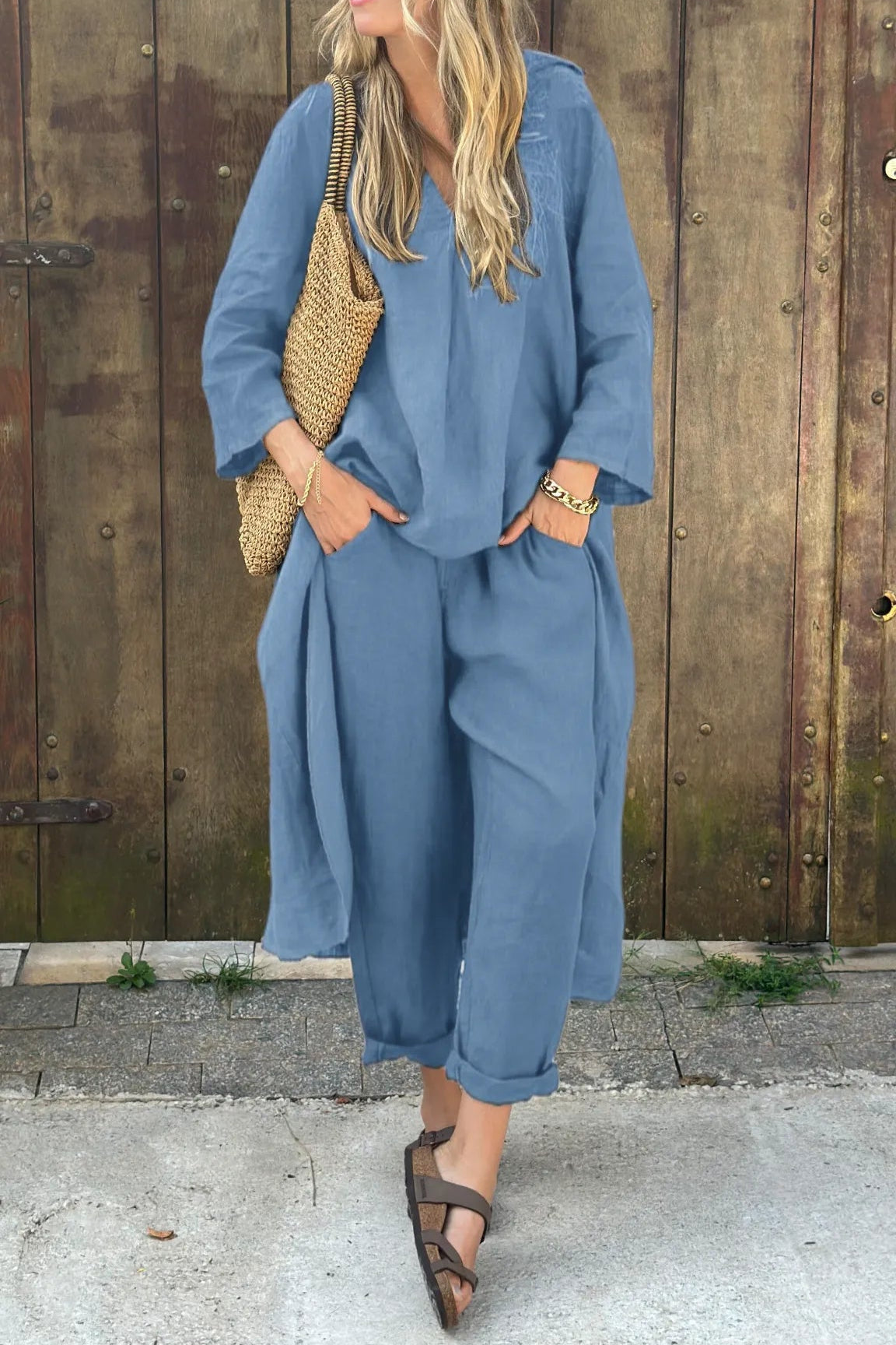 Loungewear Club™ | Ensemble de tunique à couches décontracté