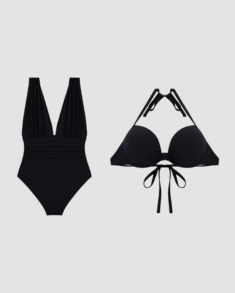 Kaïsia | Maillot de bain gainant à décolleté en V