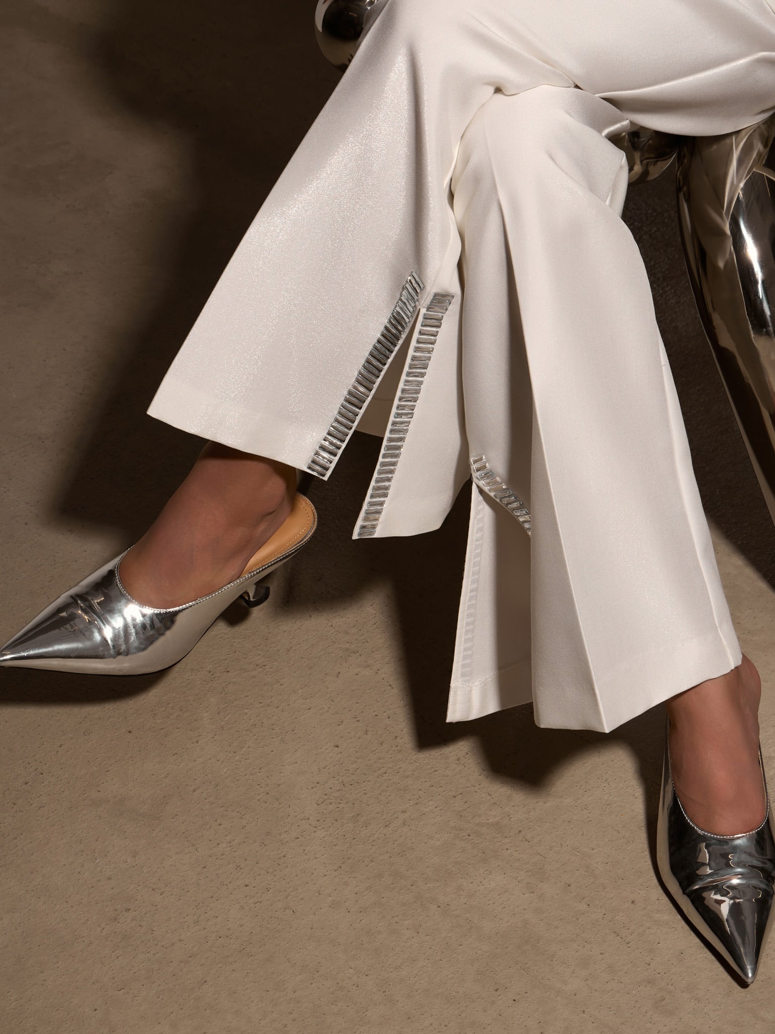 Loungewear Club™️ | Pantalon avec décorations argentées