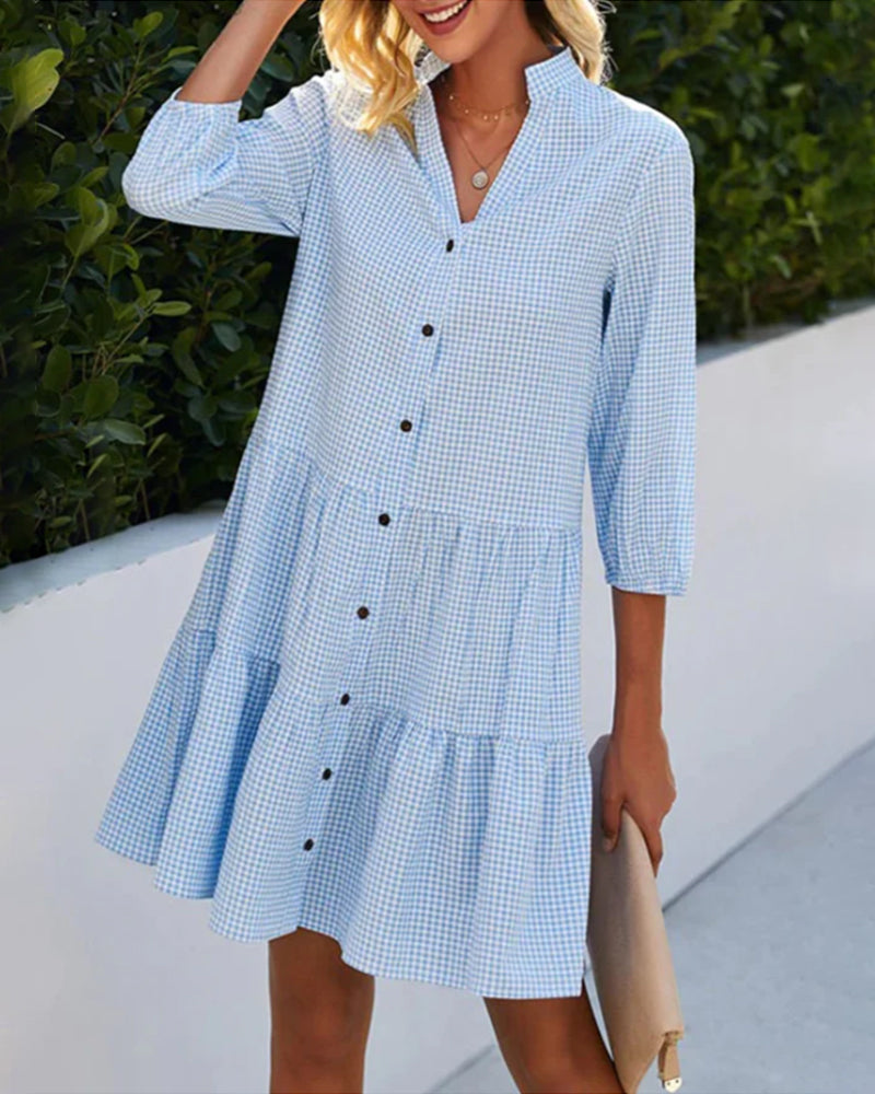 Bella™ - Robe à Carreaux d'Été