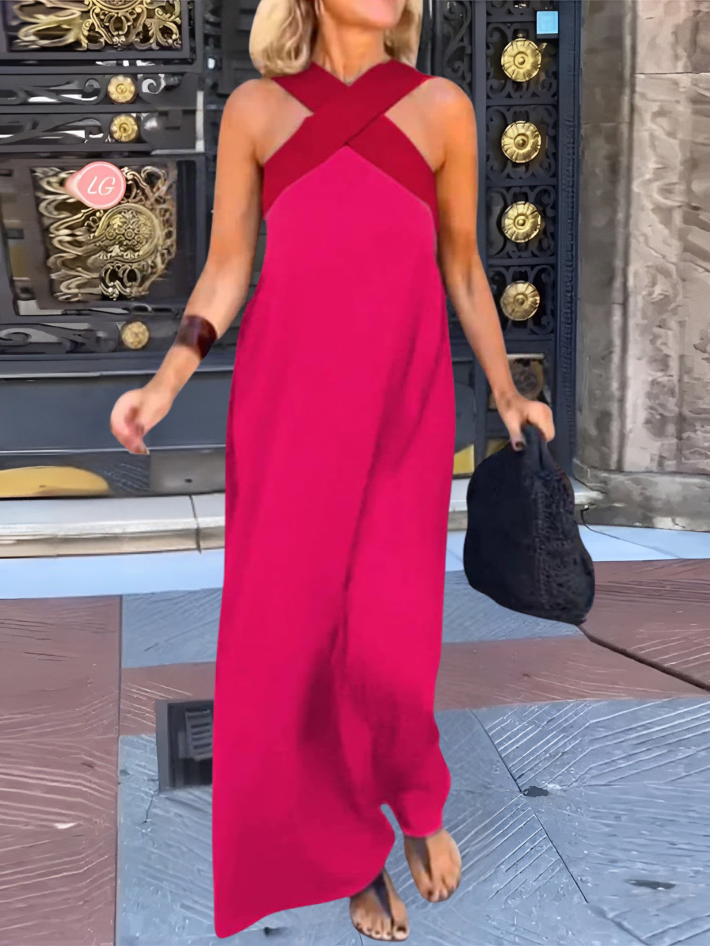 Delphine - robe à forme croisée