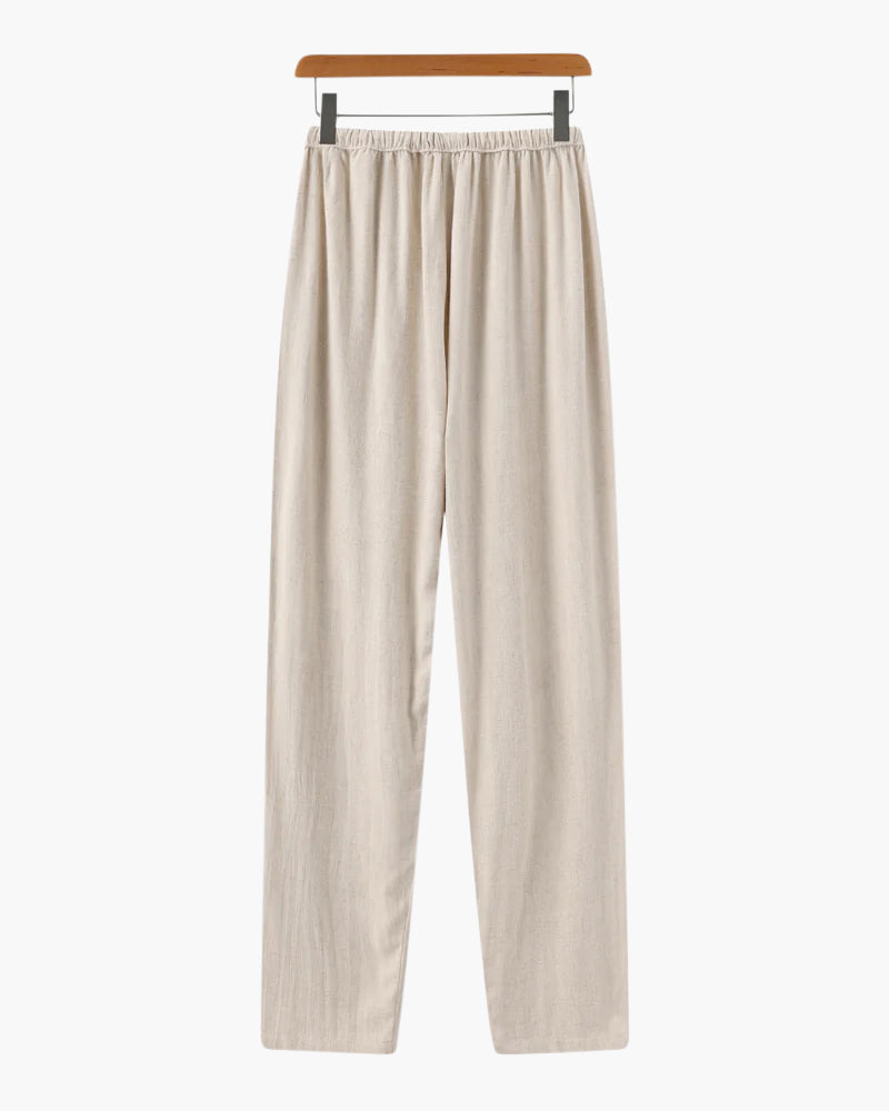 Loungewear Club™️ | Pantalon en Lin (Coupe Slim)