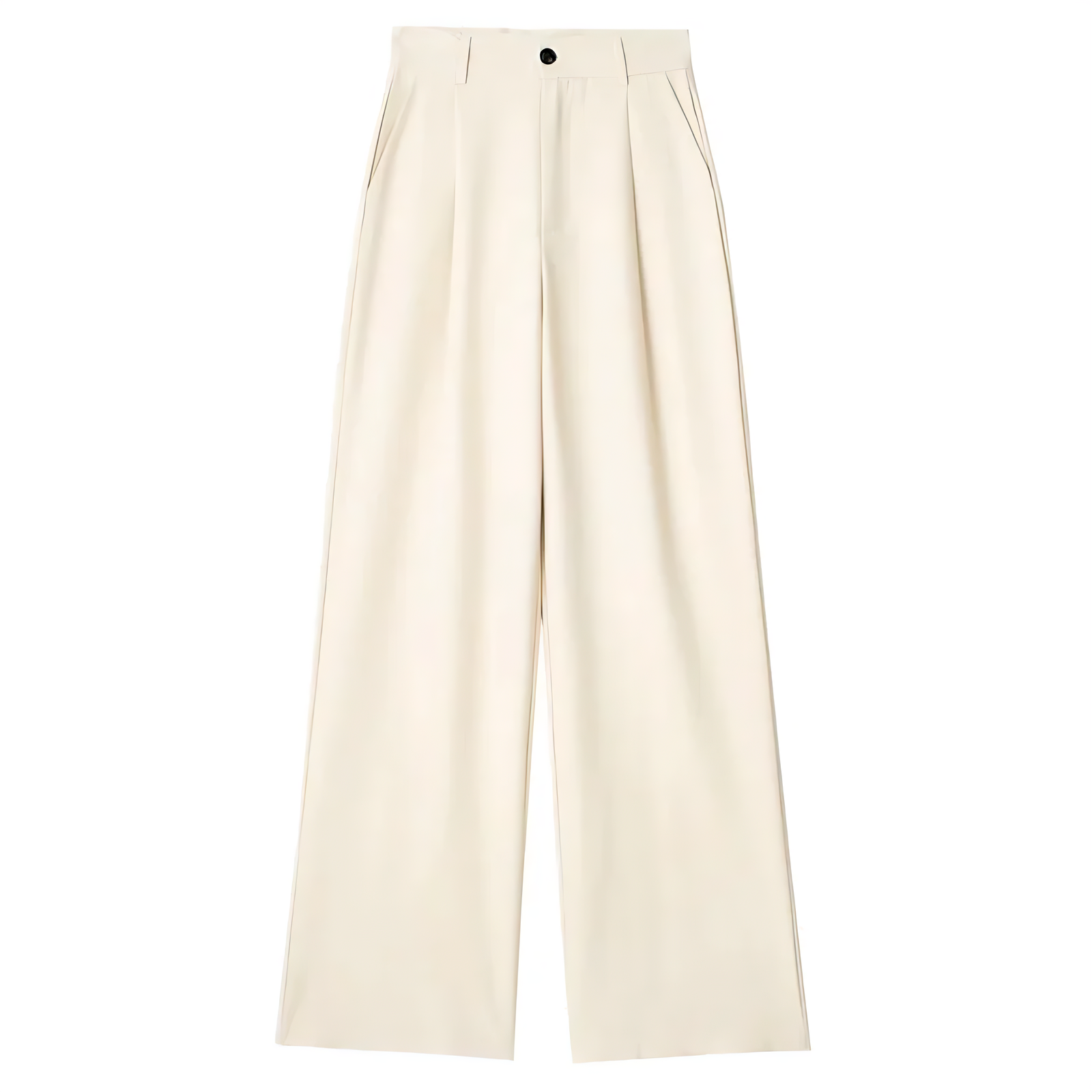 Loungewear Club™| Pantalon Large Écru Élégant