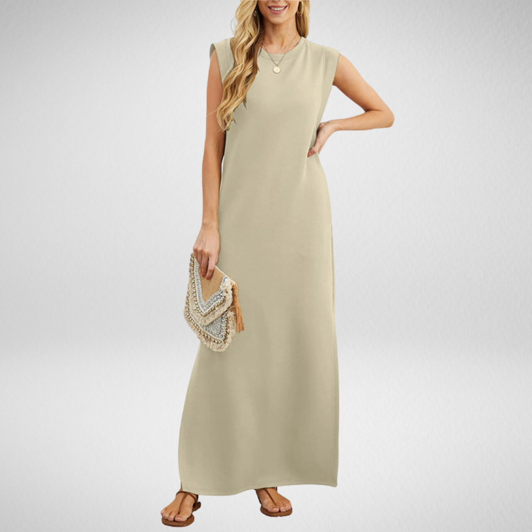 EMMA | Robe Longue Fluide Anti-Rides