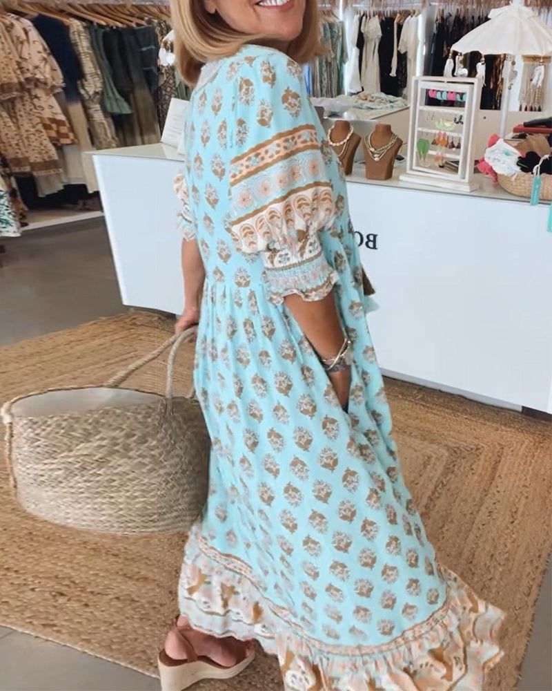 Loungewear Club™ | Tunique Boho avec Franges