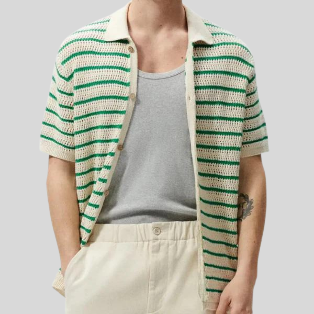 Loungewear Club™ - Chemise Tricotée à Boutons