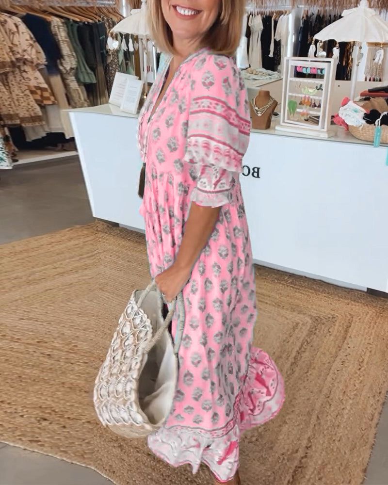 Loungewear Club™ | Tunique Boho avec Franges