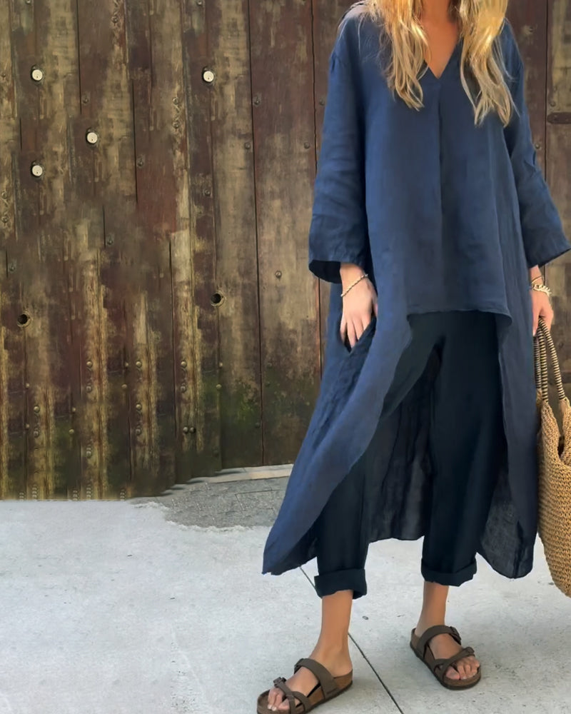 Loungewear Club™ | Ensemble de tunique à couches décontracté