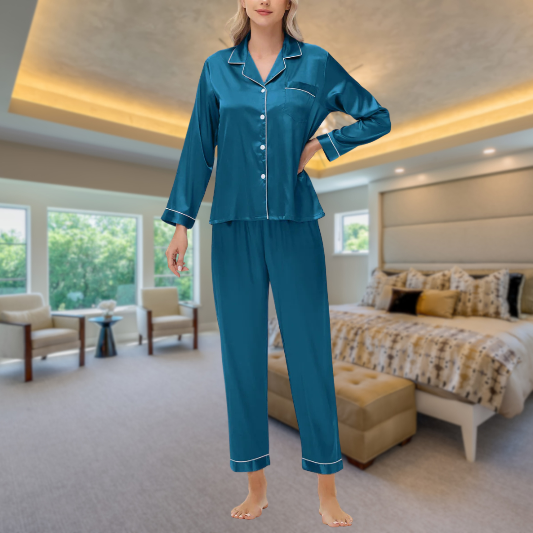 Loungewear Club™ | Pyjama longue en soie
