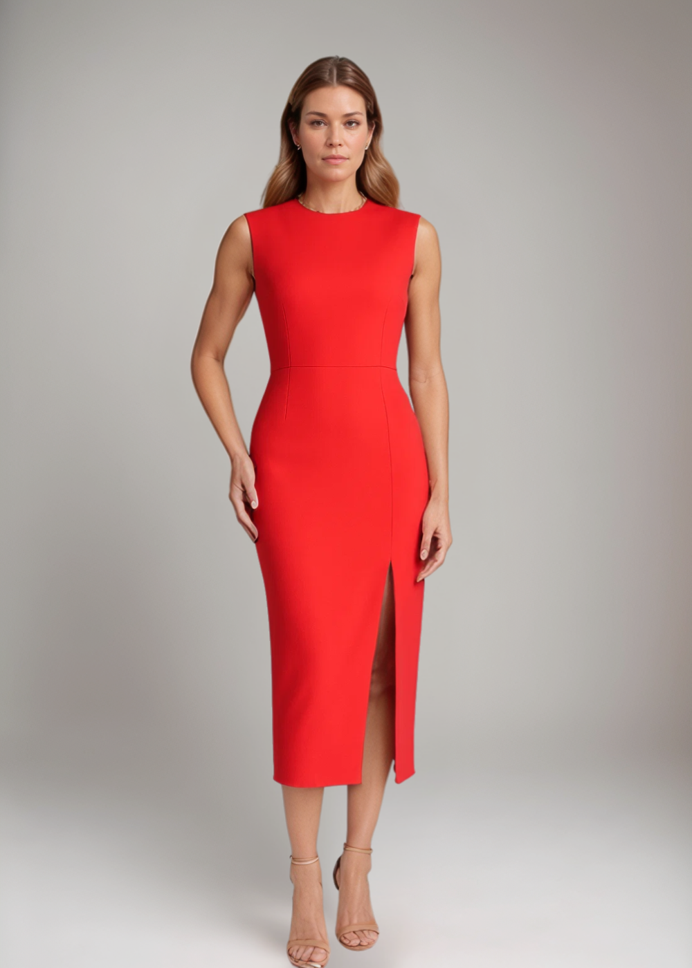 Loungewear Club™ | Robe Midi Sans Manches Élégante