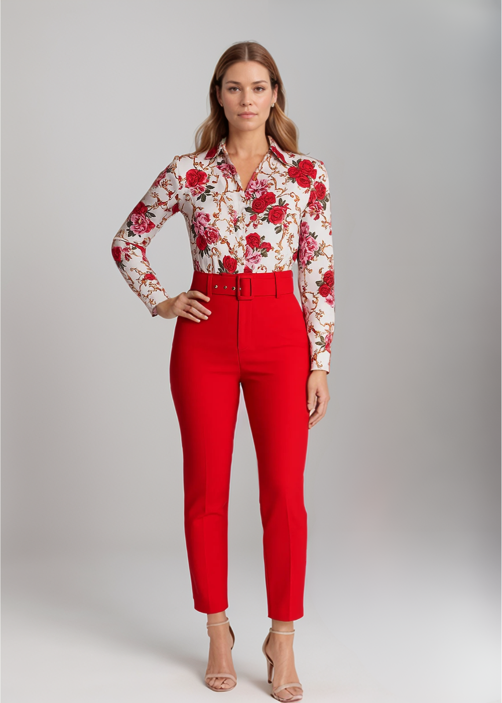 Loungewear Club™ | Blouse Imprimée & Pantalon Taille Haute